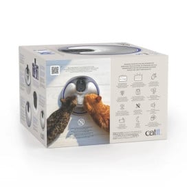 Catit PIXI Fuente Sin Cables de Acero inoxidable Fuentes para Gatos Patitas&co
