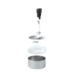 Catit PIXI Fuente Sin Cables de Acero inoxidable Fuentes para Gatos Patitas&co