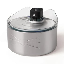 Catit PIXI Fuente Sin Cables de Acero inoxidable Fuentes para Gatos Patitas&co
