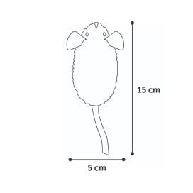 Flamingo Juguete Ratón de Peluche para Gato (ud) Juguetes para gatos Patitas&co