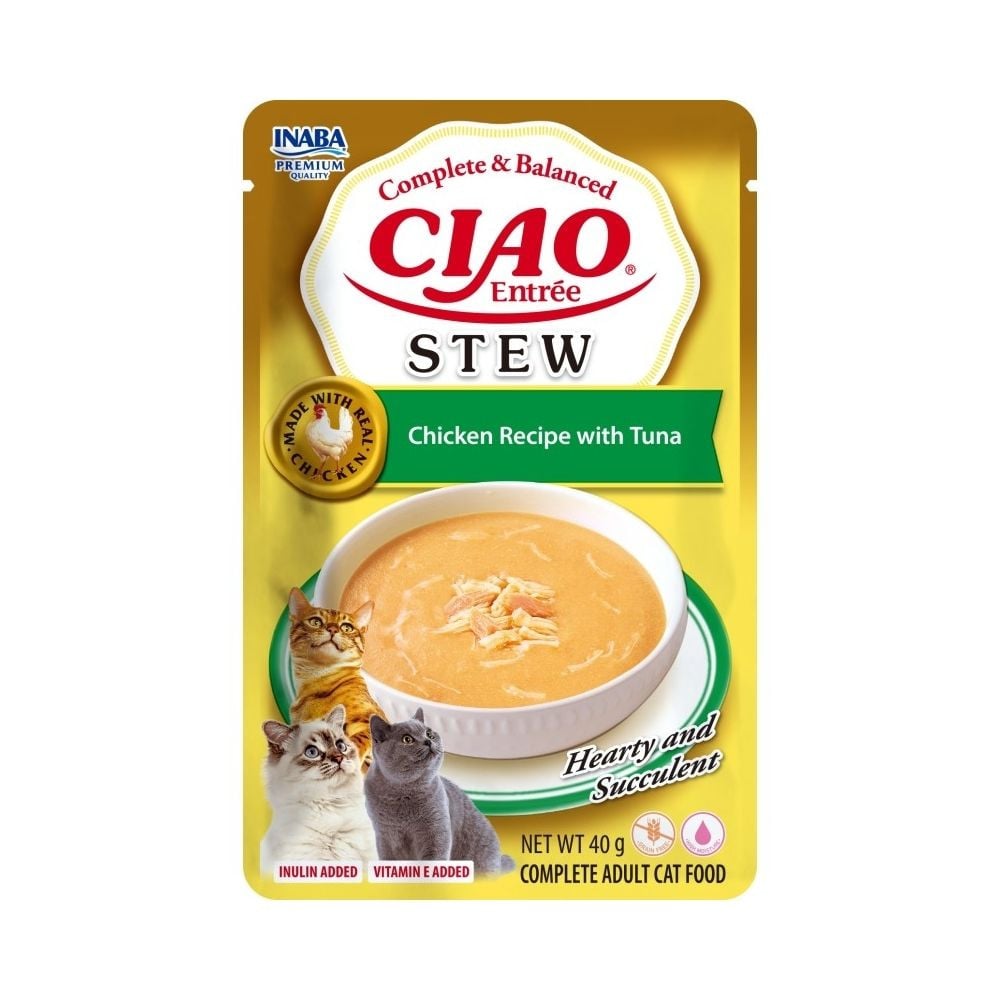 Ciao Entrée Stew Guiso de Pollo con Atún para Gatos Patitas&co Patitas&co