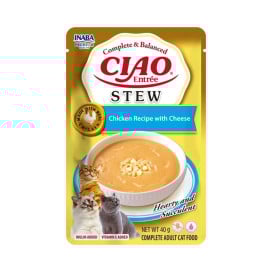 Ciao Entrée Stew Guiso de Pollo con Queso para Gatos Comida húmeda para gatos Patitas&co