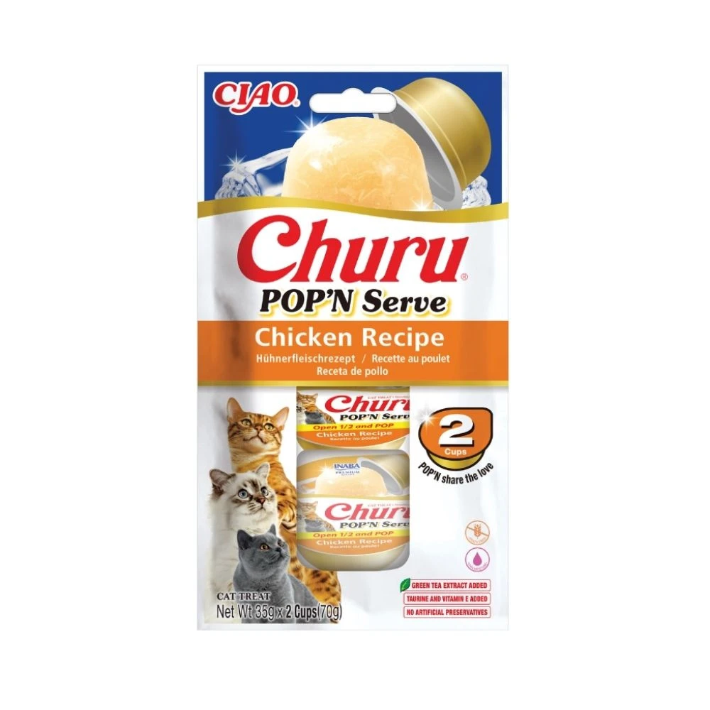 Churu Pop'N Serve Snack en Gelatina de Pollo para Gato Patitas&co Patitas&co