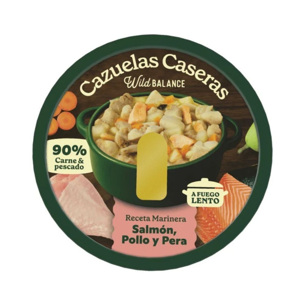 Wild Balance Cazuela Casera de Salmón, Pollo y Pera para Perro Patitas&co Patitas&co