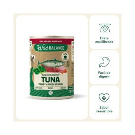Wild Balance Comida Húmeda Cocinada de Atún y Pavo para Perro Patitas&co Patitas&co