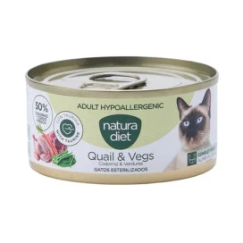Natura Diet Paté Hipoalergénico de Codorniz y Cerdo para Gato Patitas&co Patitas&co