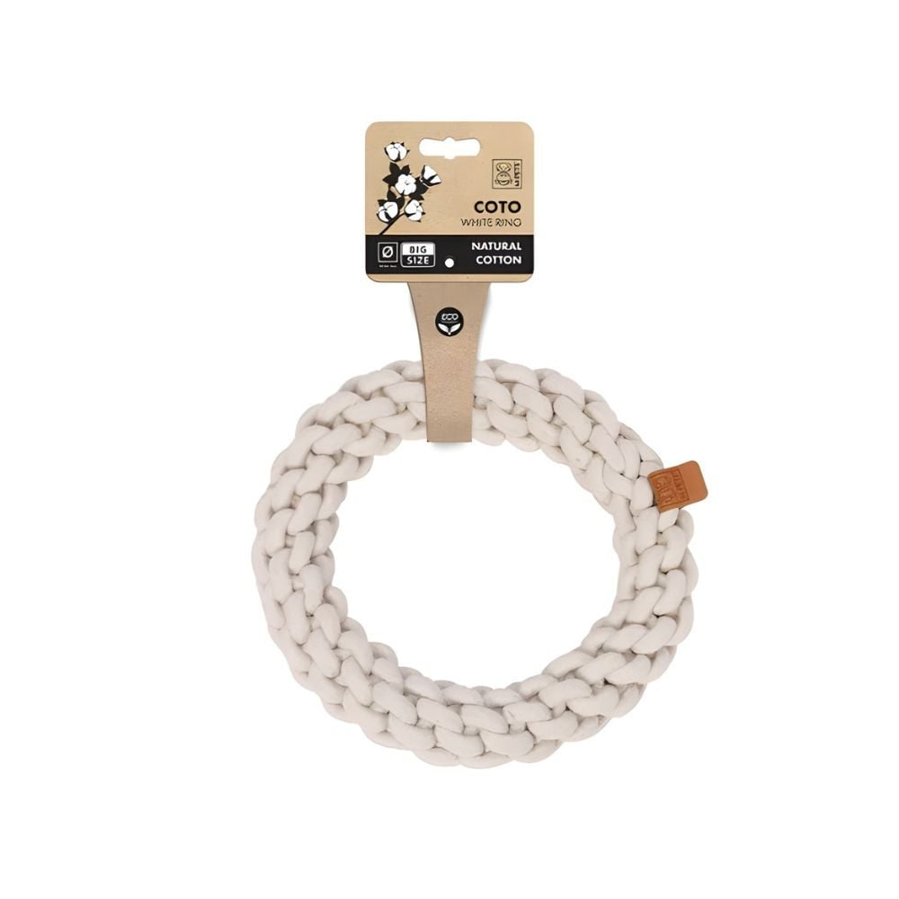 M-Pets Aro de Cuerda Trenzada Blanca para Perro Patitas&co Patitas&co