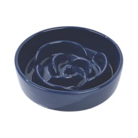 M-Pets Comedero Antivoracidad de Cerámica Azul Patitas&co Patitas&co