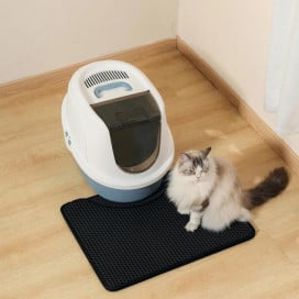 M-Pets Alfombrilla Horizontal para Arenero Negra Patitas&co Patitas&co