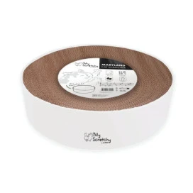 M-Pets Rascador Redondo de Cartón Blanco para Gato
