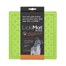 Comedero Antivoracidad LickiMat Buddy Verde Comederos y Bebederos para perros Patitas&co