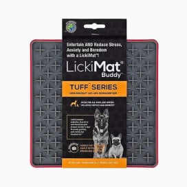Comedero Antivoracidad LickiMat Tuff Buddy Roja Comederos y Bebederos para perros Patitas&co