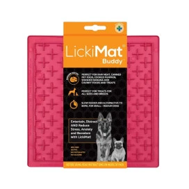 Comedero Antivoracidad LickiMat Classic Buddy Rosa