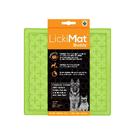 Comedero Antivoracidad LickiMat Classic Buddy Verde Comederos y Bebederos para perros Patitas&co