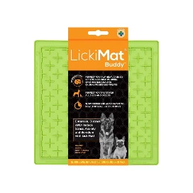 Comedero Antivoracidad LickiMat Classic Buddy Verde Comederos y Bebederos para perros Patitas&co