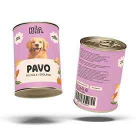 Pack 12 Latas Milo y Lola Pavo para Perro (12x380g) Packs Patitas&co Patitas&co