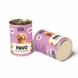 Pack 12 Latas Milo y Lola Pavo para Perro (12x380g) Packs Patitas&co Patitas&co