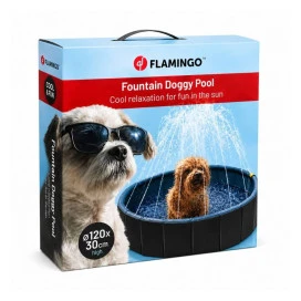 Flamingo Piscina con Chorritos Especial Verano Patitas&co