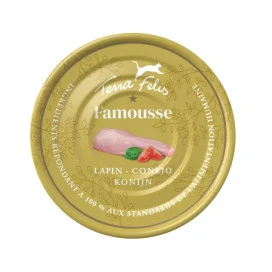 Terra Felis Famousse Lata de Conejo para Gato Comida húmeda para gatos Patitas&co