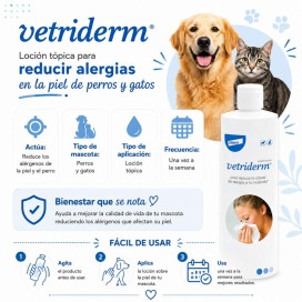 Vetriderm Solución Tópica Antialergénica Higiene y salud Perros Patitas&co