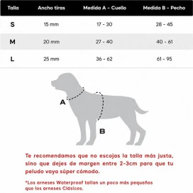 Dukier Arnés Waterproof Blue Lavander para Perro Accesorios de Paseo para Perro Patitas&co