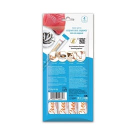 Catit Creamy Snacks Cremosos de Atún y Sardina (4 uds x 10g) para Gatos Snacks para Gatos Patitas&co