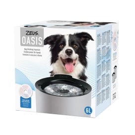Zeus Oasis Fuente de Acero Inoxidable para Perros Patitas&co Patitas&co