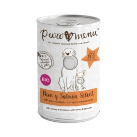 Puromenu Comida Húmeda BIO Select de Salmón y Pavo para Perro Patitas&co Patitas&co