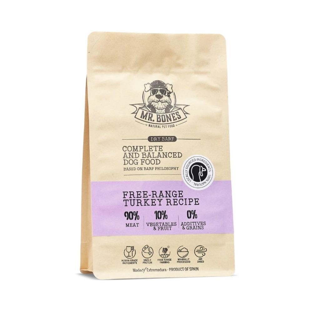 Mr. Bones Dieta BARF Deshidratada Pavo Campero para Perro Patitas&co Patitas&co