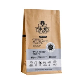 Mr. Bones Dieta BARF Deshidratada Muflón Salvaje para Perro Comida Deshidratada para Perro Patitas&co