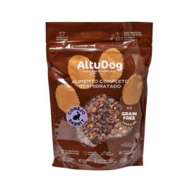 Altudog Menú Deshidratado de Conejo para Perro Comida Deshidratada para Perro Patitas&co