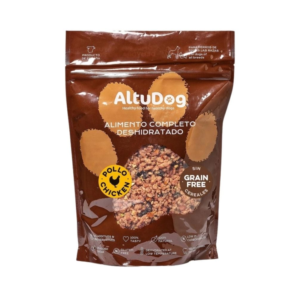 AltuDog Menú Deshidratado de Pollo para Perros y Gatos Patitas&co Patitas&co