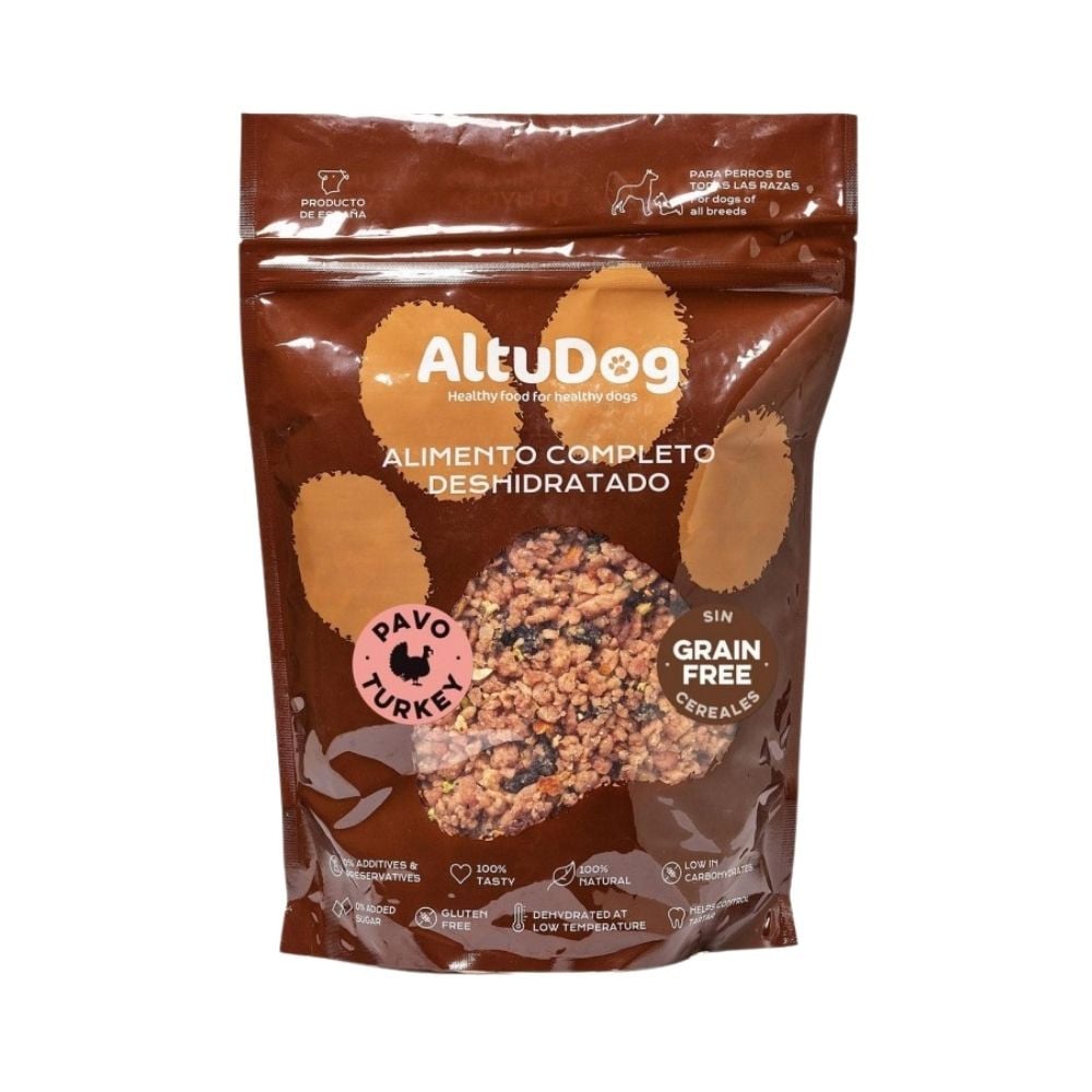 AltuDog Menú Deshidratado de Pavo para Perros y Gatos Patitas&co Patitas&co