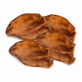 Mordedores Naturales Oreja de Cerdo (4 uds) Mordedores para Perros Patitas&co