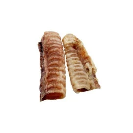 Mordedor Natural Tráquea de Ternera Deshidratada S (2 uds) Mordedores para Perros Patitas&co