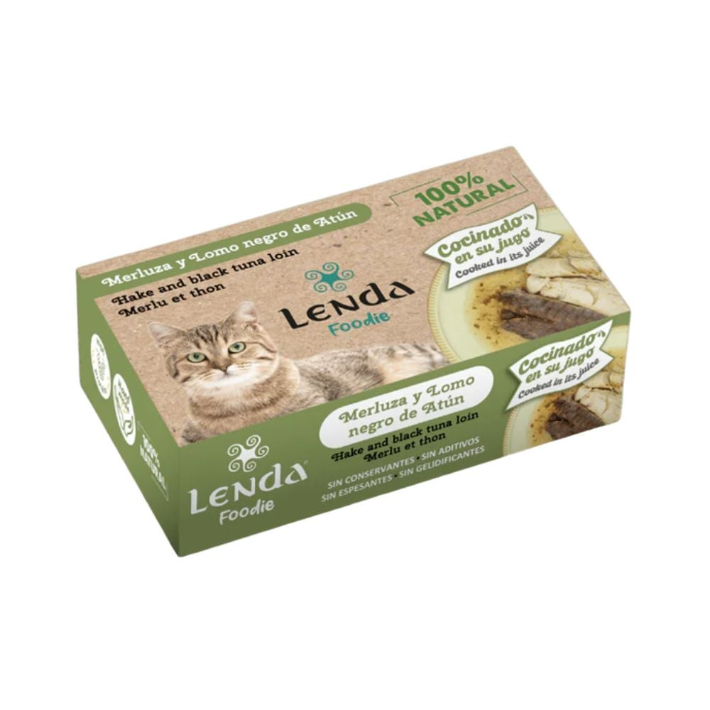 Lenda Merluza y Lomo Negro de Atún para Gato Caldos y Toppers para Gatos Patitas&co