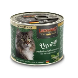 Leonardo Lata de Pavo con Trucha y Arándanos para Gato Patitas&co Patitas&co