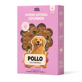 Milo y Lola Comida Natural Cocinada de Pollo para Perro Adulto Comida Cocinada para Perro Patitas&co