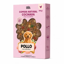 Milo y Lola Comida Natural Cocinada de Pollo para Cachorro Comida Cocinada para Perro Patitas&co