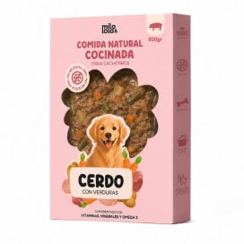 Milo y Lola Comida Natural Cocinada de Cerdo para Cachorro Comida Cocinada para Perro Patitas&co