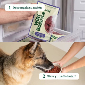 Wild Balance Dieta BARF Conejo con Verduras para Perro Dieta BARF Perros Patitas&co