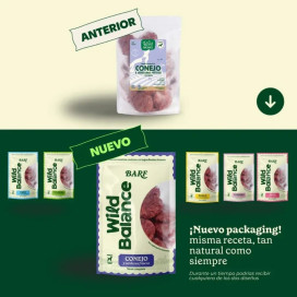 Wild Balance Dieta BARF Conejo con Verduras para Perro Dieta BARF Perros Patitas&co