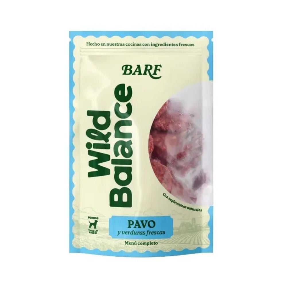 Wild Balance Dieta BARF Pavo con Verduras para Perro Dieta BARF Perros Patitas&co