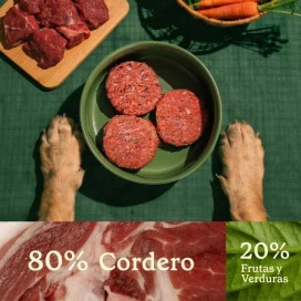 Wild Balance Dieta BARF Cordero con Verduras para Perro Dieta BARF Perros Patitas&co