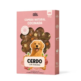 Milo y Lola Comida Natural Cocinada de Cerdo para Perro Adulto Comida Cocinada para Perro Patitas&co