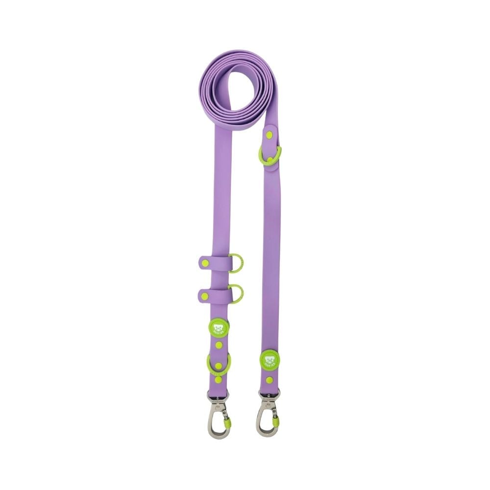 Dukier Correa Multiposición Waterproof Violet Matcha para Perro Accesorios de Paseo para Perro Patitas&co