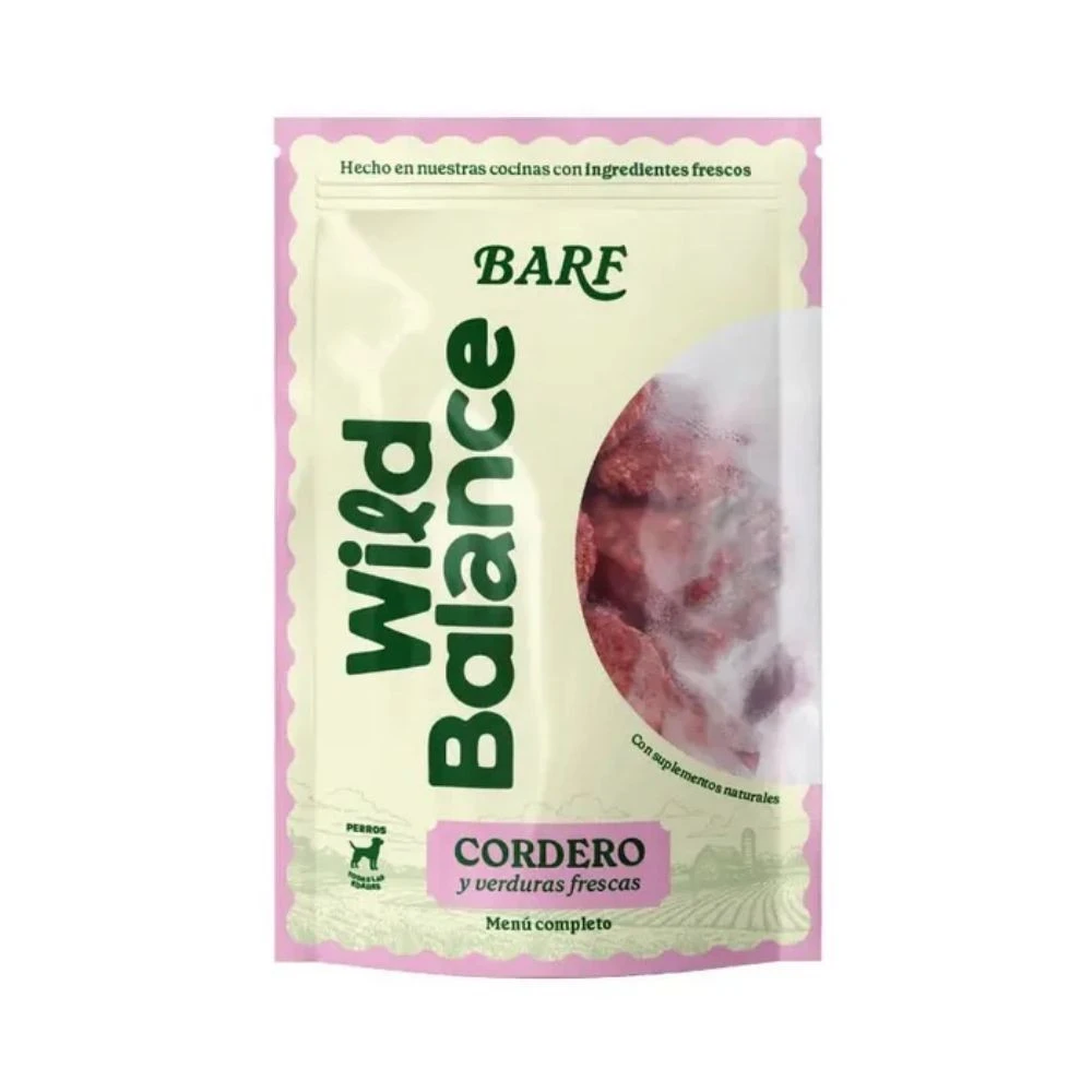 Wild Balance Dieta BARF Cordero con Verduras para Perro Dieta BARF Perros Patitas&co