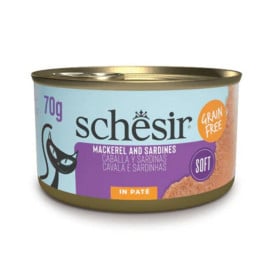 Schesir Lata de Paté de Caballa con Sardinas para Gato Patitas&co Patitas&co