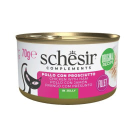 Schesir Lata de Pollo con Jamón en Gelatina para Gato Patitas&co Patitas&co