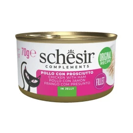 Schesir Lata de Pollo con Jamón en Gelatina para Gato Patitas&co Patitas&co